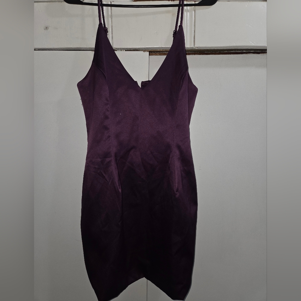 Fashion Nova Purple Selena Spaghetti Strap Dress Medium